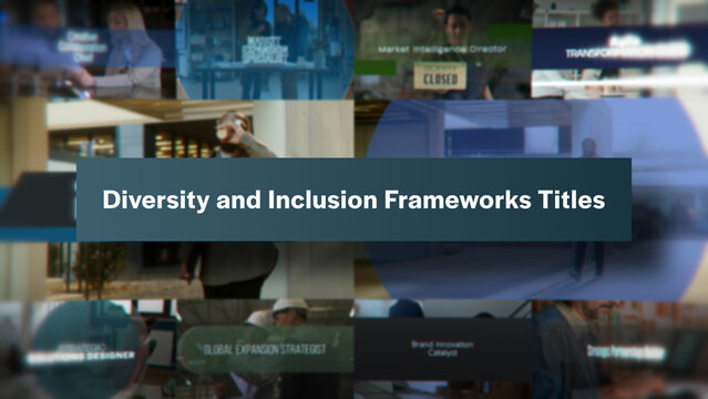 Diversity and Inclusion Frameworks Titles | 10 Motion Titles with Control Panels