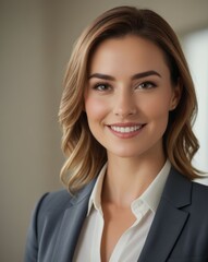 High-quality portrait of a business professional in formal attire, posing against a neutral background.