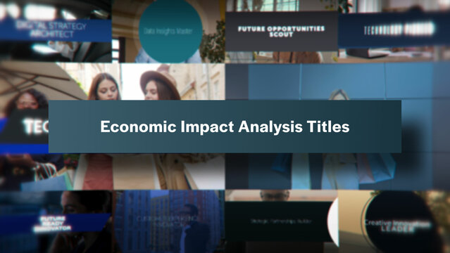 Economic Impact Analysis Titles | 10 Motion Titles with Control Panels
