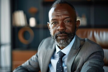 Portrait of a middle aged businessman in office