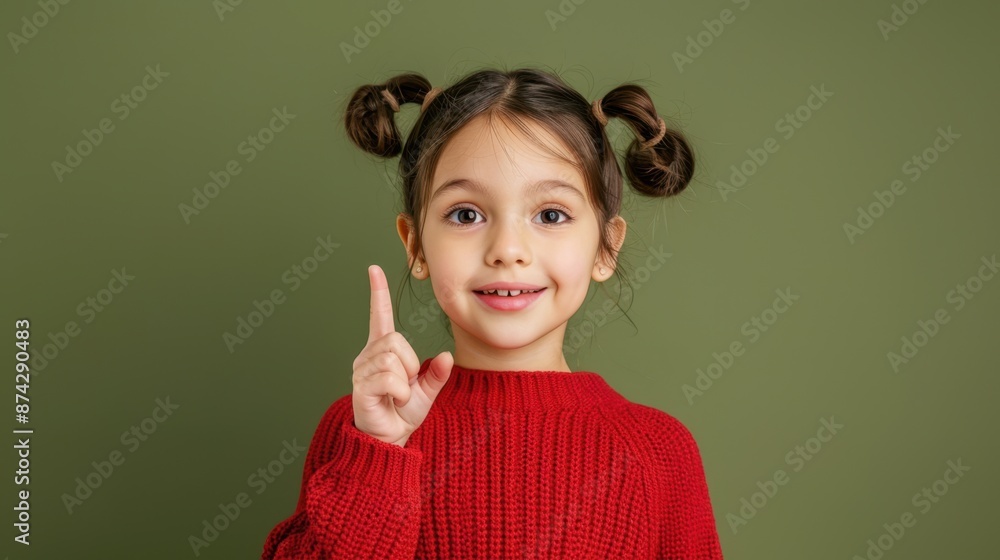 Canvas Prints the girl in red sweater