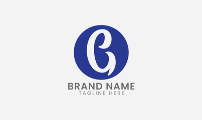Fototapeta premium G logo in cricle