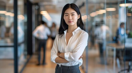 The Professional Businesswoman in Office.