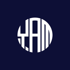 yam circle logo design