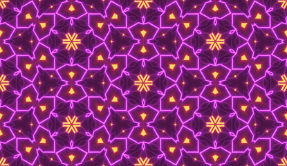 Neon Line Motion Abstract Seamless Pattern Background