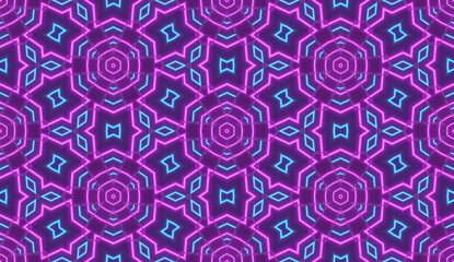 Neon Line Motion Abstract Seamless Pattern Background