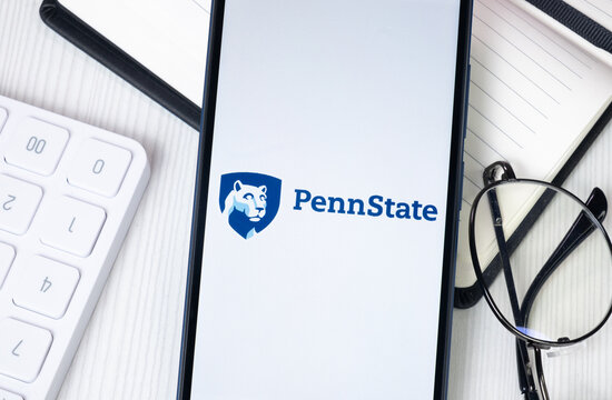 New York, USA - 30 June 2024: Penn State Logo or Icon on Phone Screen
