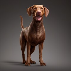 vizsla dog portrait