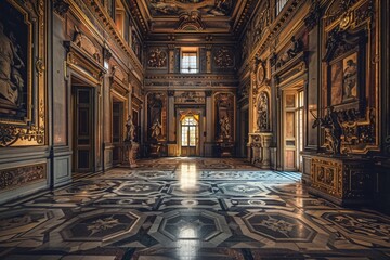 Obraz premium Interior of a museum in Italy