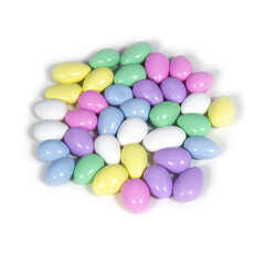 Jordan Almonds on White Background