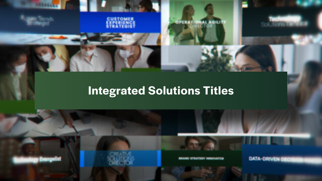 Integrated Solutions Titles | 10 Motion Titles with Control Panels