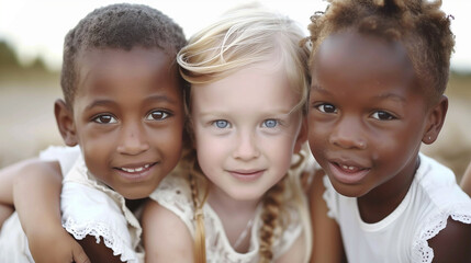 Fototapeta premium Joyful Bonds: Celebrating Friendship and Diversity