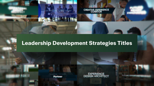 Leadership Development Strategies Titles | 10 Motion Titles with Control Panels
