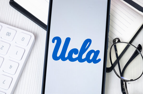 New York, USA - 30 June 2024: UCLA Logo or Icon on Phone Screen