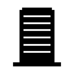 front view of the building silhouette