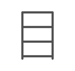 Furniture and household icon outline and linear vector.	
