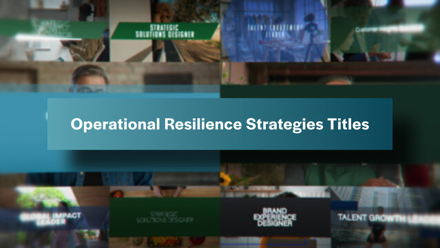 Operational Resilience Strategies Titles | 10 Motion Titles with Control Panels