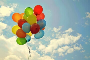 a hopeful image of balloons carrying away stigmas associated with mental illness