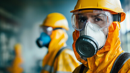 Obraz premium Protección y Prevención: Seguridad Industrial en Acción