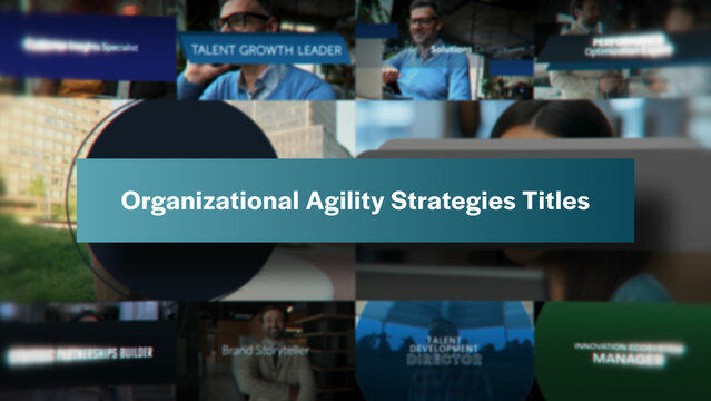 Organizational Agility Strategies Titles | 10 Motion Titles with Control Panels