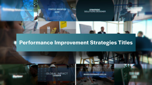 Performance Improvement Strategies Titles | 10 Motion Titles with Control Panels