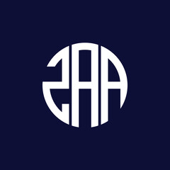 zaa circle logo design