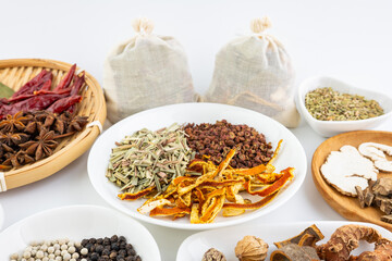 Chinese herbal spice recipes for stewed dishes
