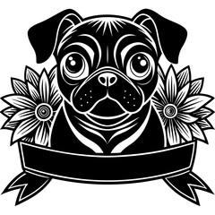 create a black and white illustration of a french