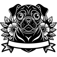 create a black and white illustration of a french