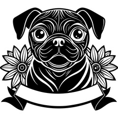 create a black and white illustration of a french