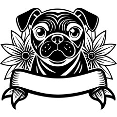 create a black and white illustration of a french