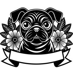 create a black and white illustration of a french