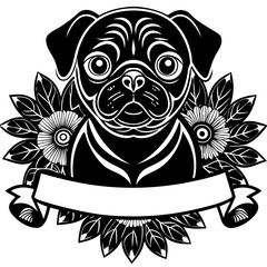 create a black and white illustration of a french