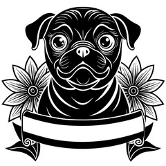 create a black and white illustration of a french