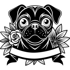 create a black and white illustration of a french