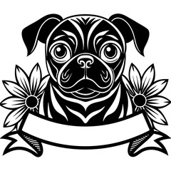 create a black and white illustration of a french