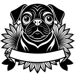 create a black and white illustration of a french