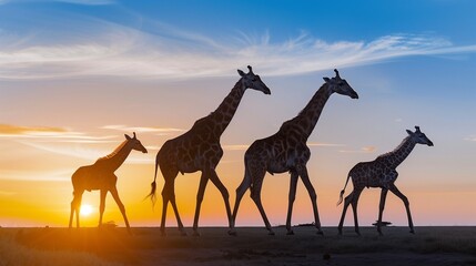 giraffe in the savannah