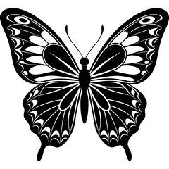 butterfly vector illustration, butterfly isolated on white, butterfly silhouette, butterfly vector art