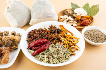 Chinese herbal spice recipes for stewed dishes