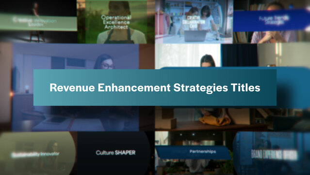 Revenue Enhancement Strategies Titles | 10 Motion Titles with Control Panels