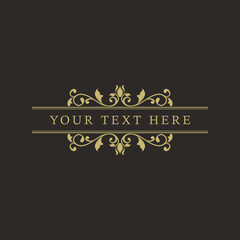 Vector Antique Floral Border Templates