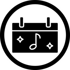Concert Glyph Black Icon