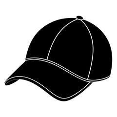 cap vector illustration, cap isolated on white, cap silhouette, hat vector art, cowboy hat