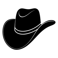 cap vector illustration, cap isolated on white, cap silhouette, hat vector art, cowboy hat