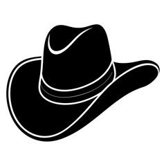 cap vector illustration, cap isolated on white, cap silhouette, hat vector art, cowboy hat