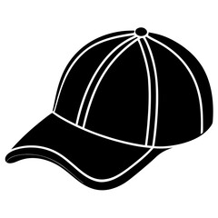 cap vector illustration, cap isolated on white, cap silhouette, hat vector art, cowboy hat