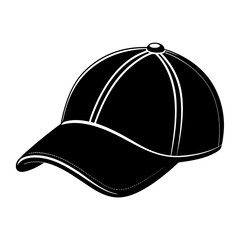 cap vector illustration, cap isolated on white, cap silhouette, hat vector art, cowboy hat