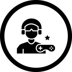 Acting Glyph Black Icon