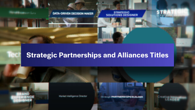 Strategic Partnerships and Alliances Titles | 10 Motion Titles with Control Panels